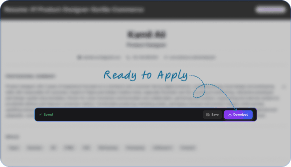 Resume Generation Progress